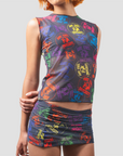 Rave State Mesh Tank (Ink)